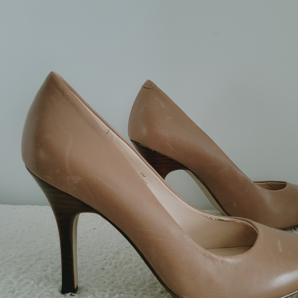 Nine West Garisono Pointed High Heel Shoes Tan Size 6 - Picture 6 of 11